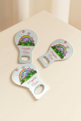 Gökkuşağı Balon Kız Bebek Açacak Magnet Bebek Süsü