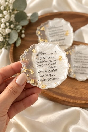 Epoksi Magnet 25 Adet Söz Nişan Nikah Kına Düğün Hediyeliği Kuran Hatırası Sünnet Mevlüt