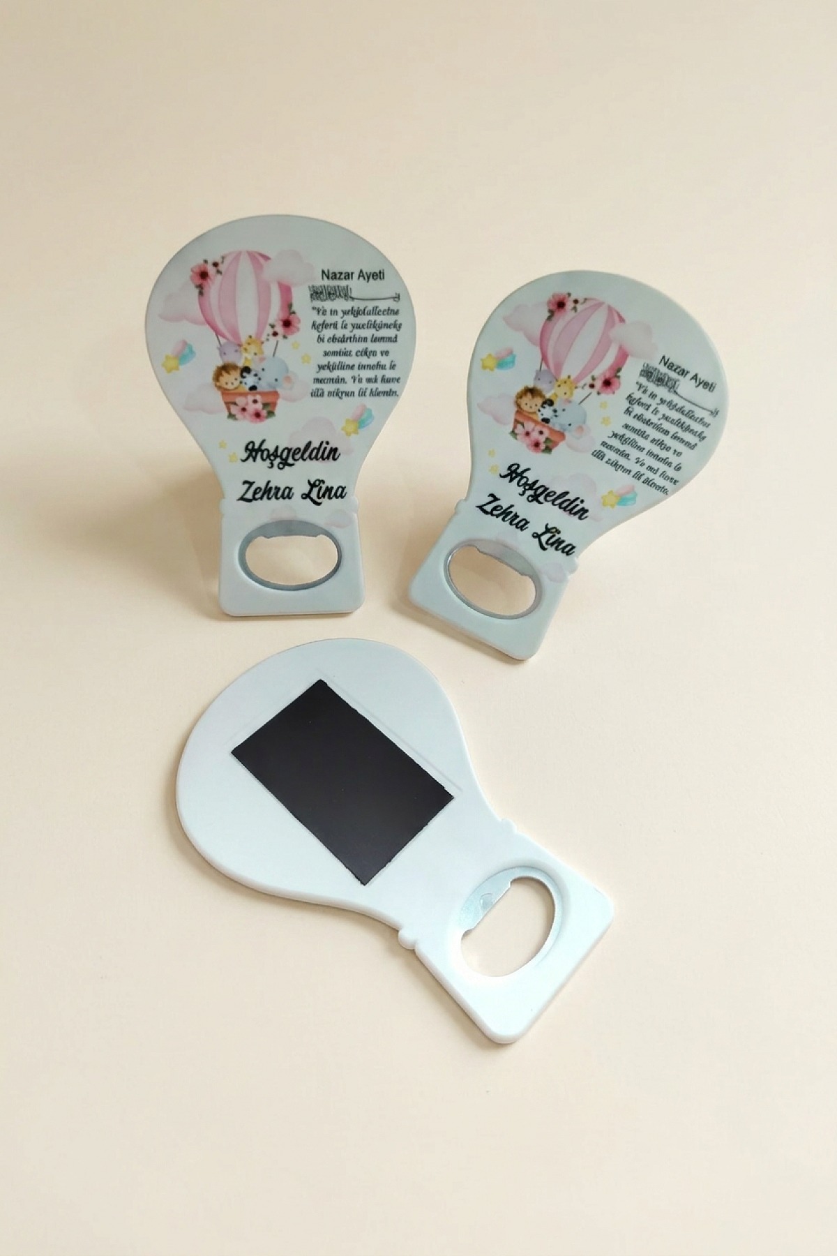Balon Kız Bebek Açacak Magnet Bebek Süsü
